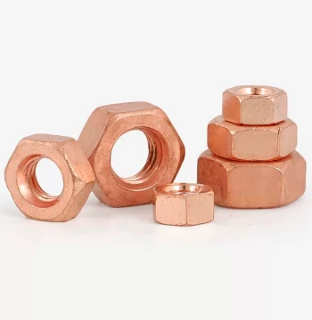 T2 Pure Copper Hex Nut Pure Copper Flat Washer Screw Cap Spring Washer Spacer M3 M4 M5 M6 M8 M10 M12 M14 M16