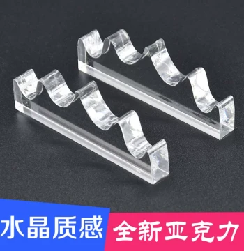 Acrylic Calligraphy Brush Holder - Minimalist Creative Multi-Function Desktop Organizer, Mountain-Shaped Pen Rest for Study Room, Cultural Supplies