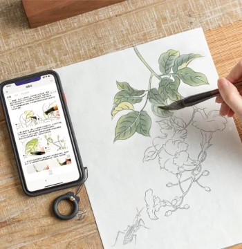 Feileniao Gongbi Painting Line Drawing Draft 16K Flowers Birds Lotus Beginners Painting Paper Marie's Chinese Painting Pigment Ink Specialized Copying Draft Ancient Style Line Art Coloring Set Practice