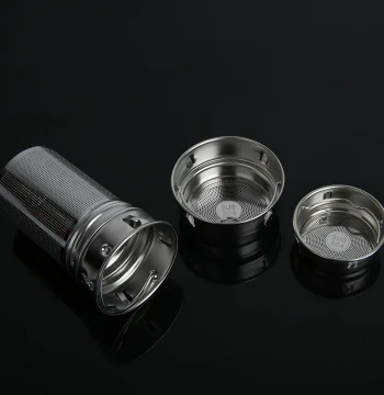 304 Stainless Steel Thermos Filter Mesh Double-Layer Tea Strainer Tea Filter Glass Cup Tea Separator Water Cup Tea Filter Net Teapot Accessories