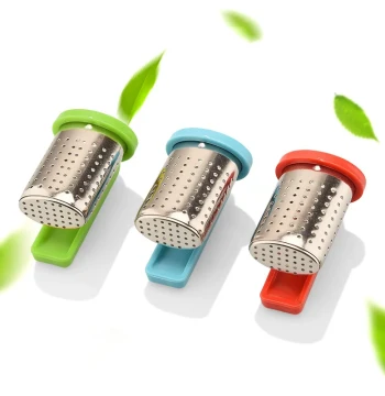 430 Stainless Steel Colorful Hanging Cup Tea Bag Filter - Tea Leaf Strainer and Spice Infuser for Brewing