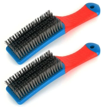 Wire Brush for Collectibles, Specialized for Walnuts with Handle, 304 Stainless Steel Grinding Tool for Vajra Bodhi Bracelet Base Preparation