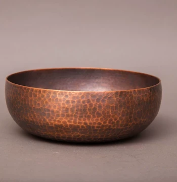 Purple Copper Tea Washer Tea Bowl Water Basin Pure Hand-Forged Integrated Tea Washer Thickened Water Wash Kung Fu Tea Set