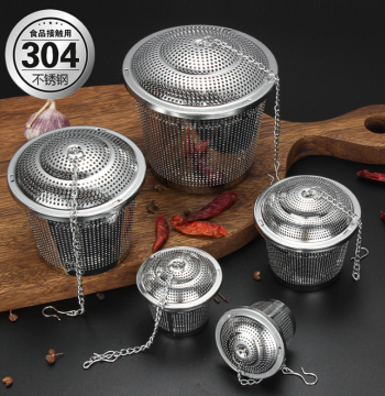 Tea Strainer and Filter, 304 Stainless Steel Tea Leaf Filter, Seasoning Ball, Soup Brewing Ball, Tea Bag Maker, Brewing Utensil