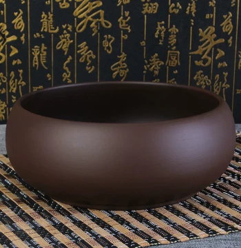 Water Bowl Tea Washing Bowl Large Zisha Kung Fu Tea Set Accessories Ceramic Small Retro Tea Cup Washing Brush Washing Water Washing Bowl