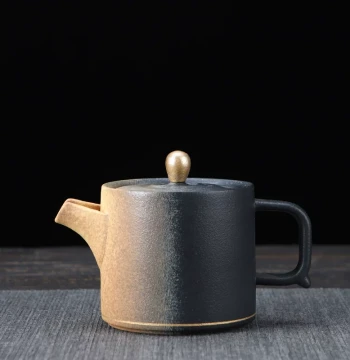 Taomingtang Gold-Dotted Gradient Kung Fu Tea Set, Teapot, Sancai Gaiwan, Fairness Cup, Filter, Tasting Cups, Six Gentlemen Tools, and Tea Washer