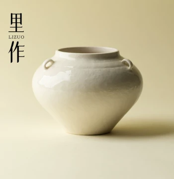 Lizuo Retro Plant Ash Jian Shui Dry Soaking Water Vessel High-End Household Kung Fu Tea Set Tea Dregs Container Waste Water Jar Large Size