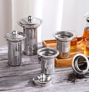 304 Stainless Steel Tea Strainer for Home Use, Fine Mesh Filter for Teacups, Brewing and Steeping Tea, Multi-Purpose Tea Ware