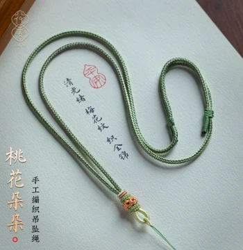 Jade Safety Buckle Braided Cord Necklace Pendant Rope for Jadeite and Hetian Jade, High-End Women's Pendant Lanyard and Necklace Cord