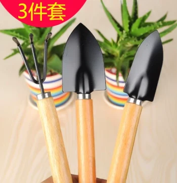Flower Shovel Planting Tool Soil Loosening Small Shovel Three-Piece Set Beach Combing Artifact Weed Pulling Agricultural Gardening Weeding Hoe
