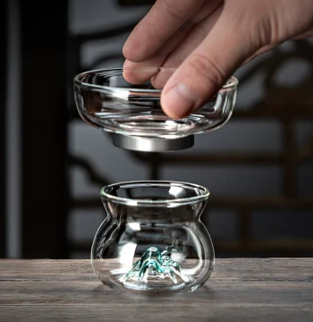 Glass Tea Infuser Filter Single Small Tea Strainer Stainless Steel Tea Leaf Filter Mesh Tea Storage Water Separator Premium