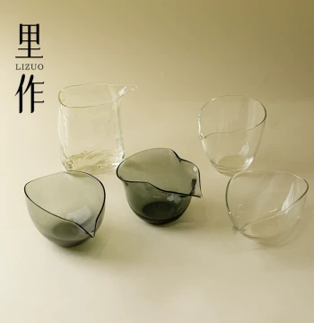 Lizuo Premium Glass Fair Cup for Kung Fu Tea Sets, High Borosilicate Transparent Home Public Cup, Tea Divider, and Tea Ceremony Accessories