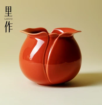 Lizuo Premium Forbidden City Red New Chinese Style Jianshui, Home Water Pot, Waste Water Jar, Kung Fu Tea Set Ceremony Accessories