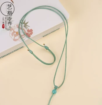 Adjustable Fine Pendant Cord for Babies - Hand-Braided Red Necklace Rope for Jade Pendants, Gold, and Jade Jewelry