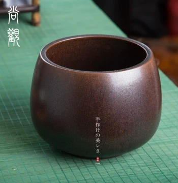 Large Ceramic Tea Washing Pot, Household Tea Dregs Container, Pure Handcrafted Brewing Ware, Jian Shui, Water Rinse, Water Urn, Brush Washer, Kung Fu Tea Ware Accessories