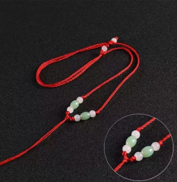 Hand-Braided Rope Necklace Cord Premium Adjustable Pendant Cord Hanging Rope Hand-Braided Jade Hanging Necklace Pendant