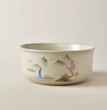 Ru Kiln Ceramic Tea Wash Basin and Tea Sea - Accessories for Kung Fu Tea Sets