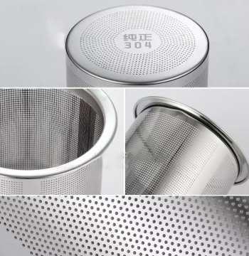 Premium Tea Strainer Filter Mesh, Stainless Steel Teapot Filter Screen, Tea Utensil Separator Device for Filtering Tea Leaves
