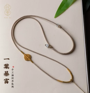 Braided Necklace Cord for Jade, Gold, Emerald, and Beeswax Pendants, Premium Safety Buckle Necklace Rope for Women