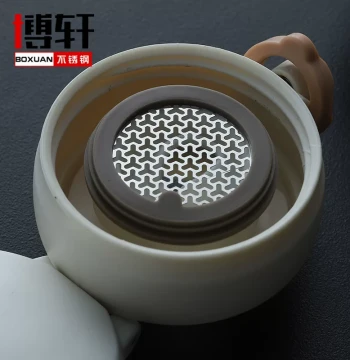 Pop-Up Cup Filter Mesh, Stainless Steel Filter Net for Thermos, Universal Tea Strainer for Moshi Master and Fuguang Cups, 304 Tea Strainer