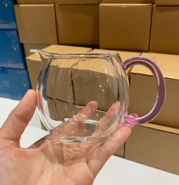Handmade Heat-Resistant High Borosilicate Glass Fairness Cup, Tea Sea, High-Temperature Public Cup, Heat-Resistant Tea Divider, Kung Fu Tea Set Uniformity Cup