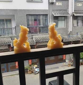 Natural Jade Carving Yellow Jade Qilin Ornament Wealth Attracting Home Protecting Fortune Keeping Feng Shui Decorative Craft
