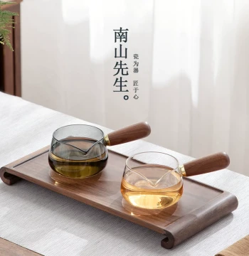 Nanshan Xiansheng Side-Handle Fair Cup Heat-Resistant Glass Home Gongbei Tea Divider with Handle Kung Fu Tea Set Tea Sea