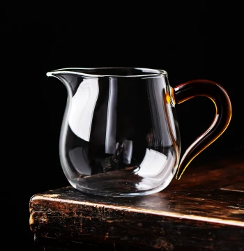 Thickened Heat-Resistant Glass Fair Cup Tea Divider Kung Fu Tea Set Transparent Public Cup Tea Sea Minimalist Japanese Tea Ceremony Accessories