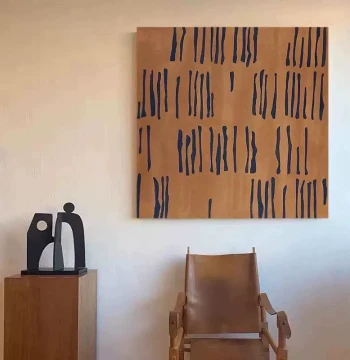 Oil Painting Hand-Painted 'Wandering' Modern Minimalist Decorative Art