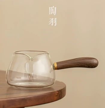 High-End Heat-Resistant Glass Side-Handle Fair Cup, Chinese Kung Fu Tea Set, Large Tea Sea, Tea Divider, and Tea Filter