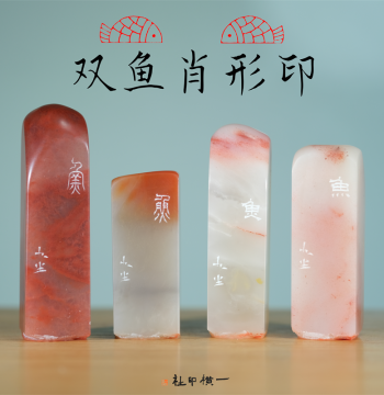 Yang Jian Provincial Calligraphers Association Double-Fish Portrait Seal – Hand-Carved Stable-Style Masterpiece Idle Seal for Calligraphy
