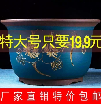 Yixing Zisha Orchid Pot Ceramic Pot Vase Pothos Succulent Vegetable Planting Clearance Special Offer Extra Large Bonsai Pot Ceramic