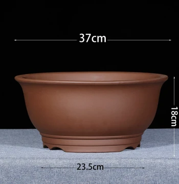 Yixing Zisha Bonsai Pot: Special Offer on Handcrafted Bowl-Mouth Planters for Landscaping and Potted Plants with Free Shipping