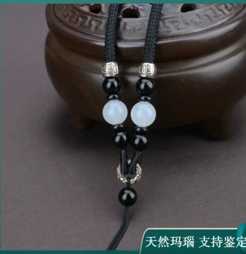 Agate Pendant Cord Thick Adjustable Necklace Rope, Jade Jade Pendant Pixiu Peace Buckle Accessory Rope, Hanging Pendant Rope