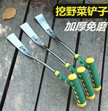 Tool for Digging Shepherd's Purse and Garlic Flowers – Iron Shovel for Planting, Weeding, Outdoor Gardening, and Wild Vegetable Harvesting