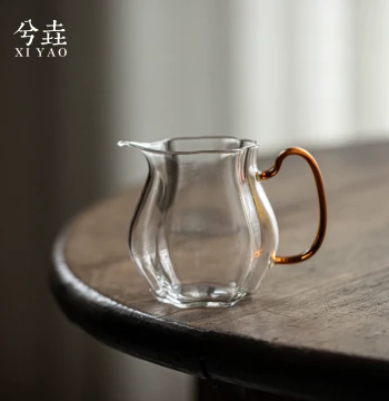 Glass Fairness Cup - High-Temperature Resistant Tea Divider - Household Tea Sea for Kung Fu Tea Sets - Tea Ceremony Accessory - Thickened Even-Pour Cup with Tea Strainer