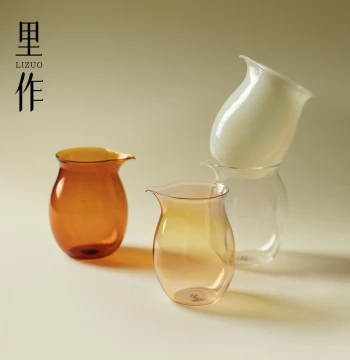 Lizuo High Borosilicate Heat-Resistant Glass Exquisite Fair Cup, Home High-Aesthetic Kung Fu Tea Set Tea Divider, Premium Tea Sea