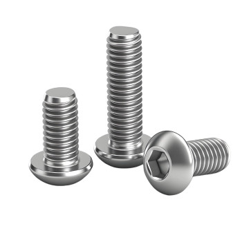 201 Stainless Steel Half-Round Head Hex Socket Screws M3 M4 M5 M6 M8 M10 M12