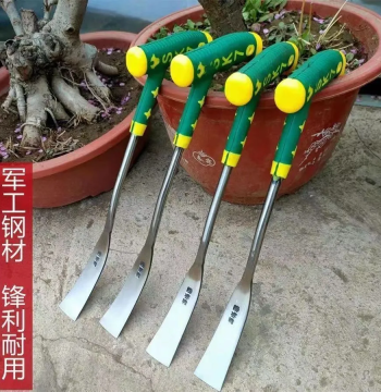Wild Vegetable Digging Tool, Manganese Steel Small Shovel for Garlic and Shepherd's Purse, Gardening Iron Spade for Planting, Weeding, and Outdoor Use