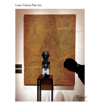 Store Manager's Recommendation: North American Luxury Art Exhibition LouiVFineArt Ripple Hand-Painted Oil Painting, Abstract Pattern Entryway Art