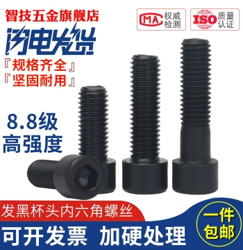 Grade 8.8 Black Oxide Socket Head Cap Screws GB70.1 M3-M24