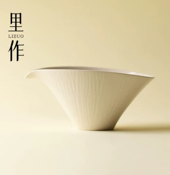Lizuo Japanese Retro Handcrafted Fairness Cup, Exquisite Creative Wood-Ash Glaze Tea Sea for Home Gongfu Tea