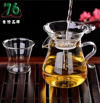 Taiwan 76 Glass Tea Strainer Filter Mesh Tea Separator Tea Leaf Filter Funnel Fair Cup Set Tea Sea Tea Divider