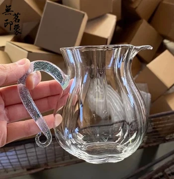 Roselle High Borosilicate Glass Fairness Cup, Heat-Resistant Kung Fu Tea Server for Home Use