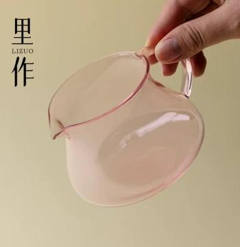Lizuo High-Aesthetic High-Borosilicate Glass Fairness Cup, Original Premium Fresh-Style Tea Divider for Gongfu Tea Sets