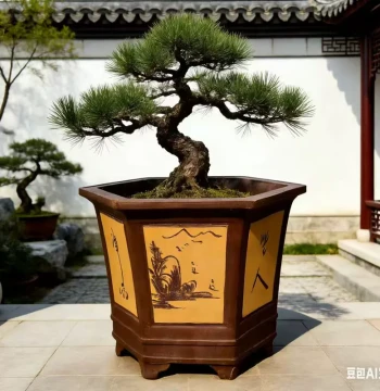 Extra-Large Zisha Ceramic Flower Pot with Wide Mouth for Courtyard and Balcony Bonsai Trees, Direct Factory Sale