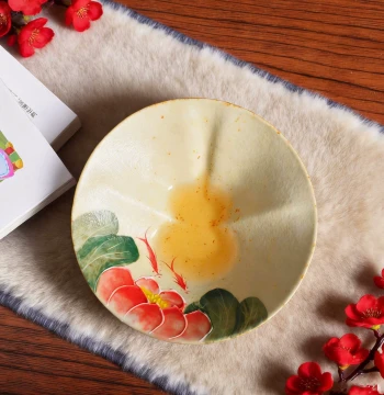 Xiaoqinggan Hand-Painted Ceramic Teacup for Women, Hostess Cup, Underglaze Color Tasting Cup, Fortune Cup, Single Kung Fu Tea Cup for Home
