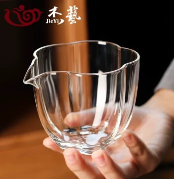 Thickened Heat-Resistant Glass Gongdao Cup, Premium Borosilicate Glass Tea Server with Filter for Kung Fu Tea Brewing