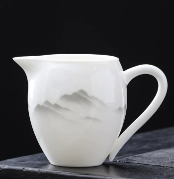 Mutton Fat Jade Porcelain Beauty Fair Cup Dehua White Porcelain Ceramic Tea Sea Tea Divider Kung Fu Tea Set Uniform Tea Cup