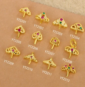Liangwengweng S925 Sterling Silver Minimalist Plain Pendant Bead Setting Accessories for DIY Necklace Inlay Stone Glue Jade Clasp